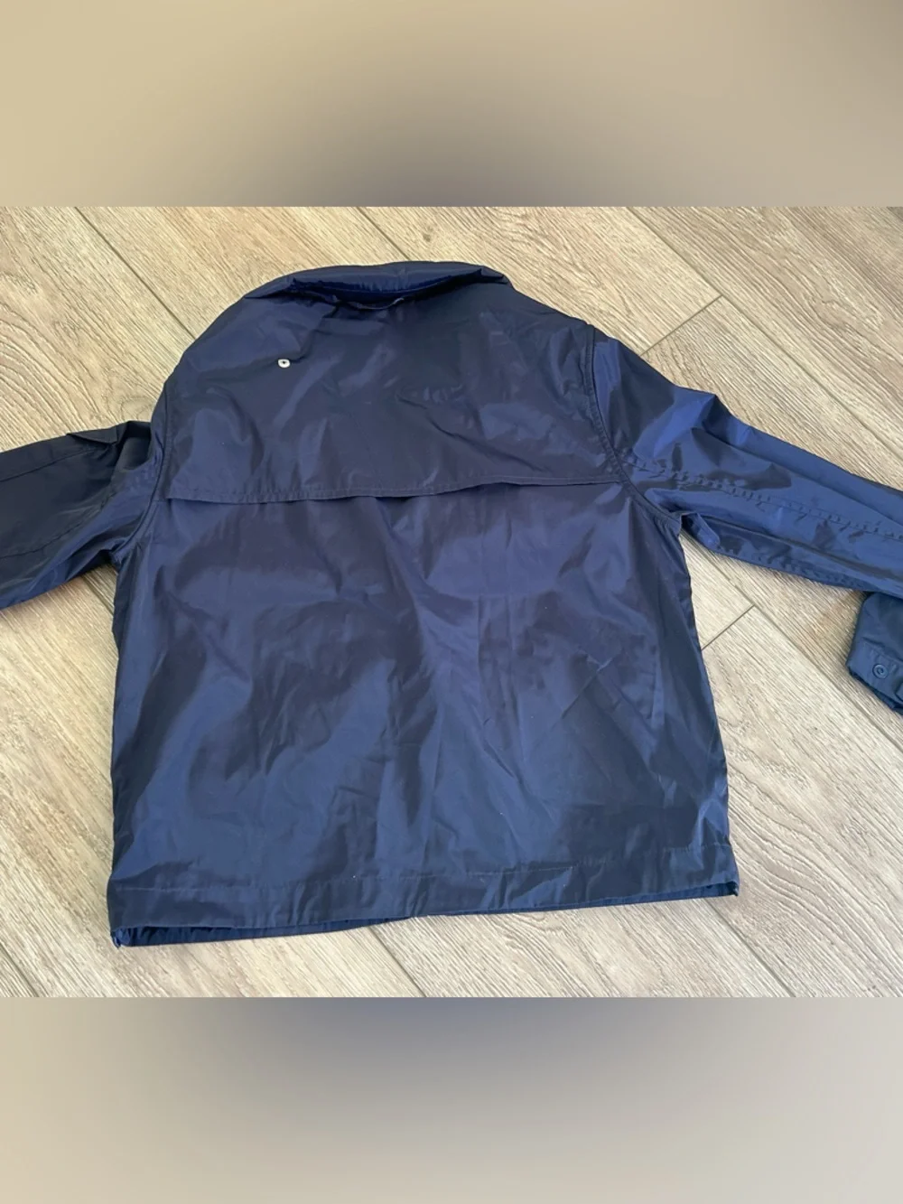NWT FIGS Navy Blue Full-Zip Windbreaker Jacket – Medical Outerwear - Size S - Picture 2 of 3
